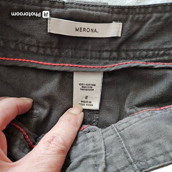 Merona - Vintage Merona Cargo Khaki Pants size 2 - Picture 3 of 6